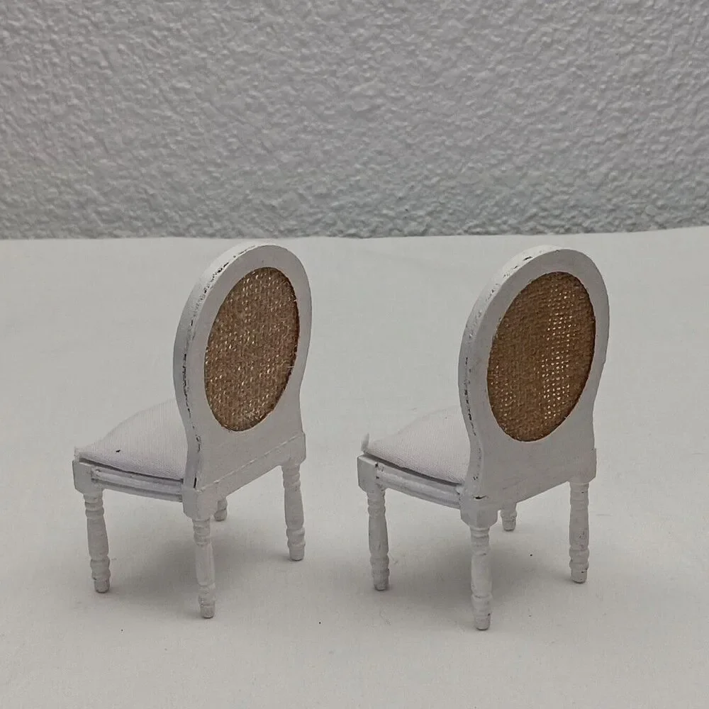 1:12 Scale Dollhouse Miniatures Victoria Furniture Chair Wooden Handmade Vintage